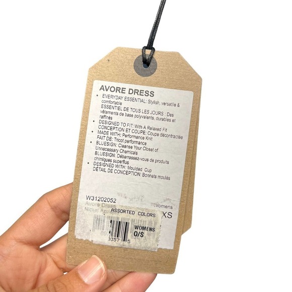 PrAna Avore Dress‎ Patterned Halter Cross Back Blue - Picture 6 of 7